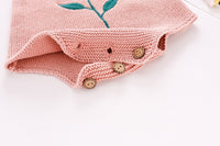 Load image into Gallery viewer, Baby Girls Flower Crochet Rompers Wholesale 22062240
