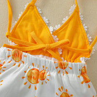 Load image into Gallery viewer, Baby Kid Girls Flower Print Rompers Wholesale 22062265
