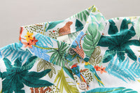 Load image into Gallery viewer, 2 Pieces Set Baby Kid Boys Tropical Shirts And Solid Color Shorts Wholesale 22062277
