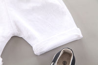 Load image into Gallery viewer, 2 Pieces Set Baby Kid Boys Tropical Shirts And Solid Color Shorts Wholesale 22062277
