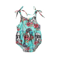 Load image into Gallery viewer, Baby Girls Flower Print Rompers Wholesale 22062287
