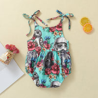 Load image into Gallery viewer, Baby Girls Flower Print Rompers Wholesale 22062287
