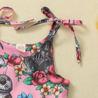 Load image into Gallery viewer, Baby Girls Flower Print Rompers Wholesale 22062287
