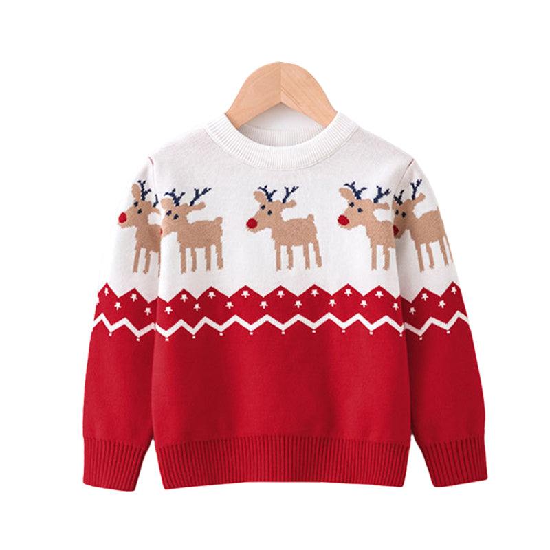 Kid Unisex Cartoon Crochet Christmas Sweaters Wholesale 747112104