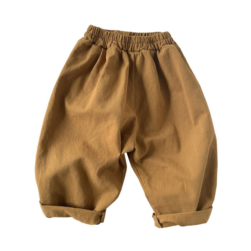 Baby Kid Boys Solid Color Pants Wholesale 220701185