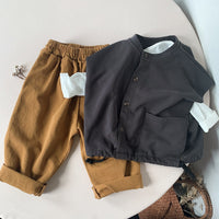 Load image into Gallery viewer, Baby Kid Boys Solid Color Pants Wholesale 220701185
