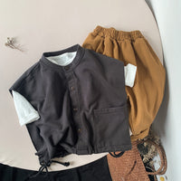 Load image into Gallery viewer, Baby Kid Boys Solid Color Pants Wholesale 220701185
