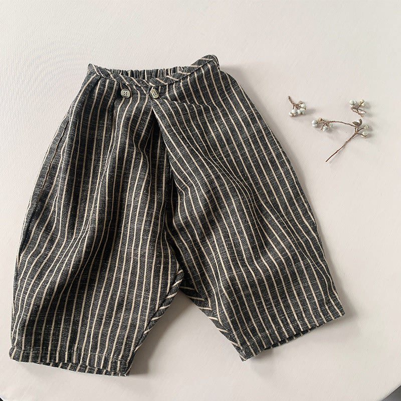 Baby Kid Boys Striped Pants Wholesale 220701187