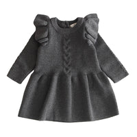 Load image into Gallery viewer, Baby Kid Girls Solid Color Crochet Sweaters Dresses Wholesale 22070123

