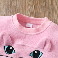 Load image into Gallery viewer, Baby Kid Girls Animals Cartoon Embroidered Hoodies&amp;Swearshirts Wholesale 220705123
