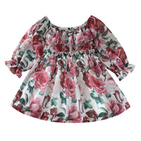 Load image into Gallery viewer, Baby Kid Girls Flower Print Dresses Wholesale 220705137
