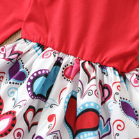 Load image into Gallery viewer, Baby Kid Girls Love heart Print Valentine&#39;s Day Dresses Wholesale 220705146
