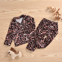 Load image into Gallery viewer, 2 Pieces Set Baby Kid Boys Leopard Tops And Pants Sleepwears Wholesale 220705161

