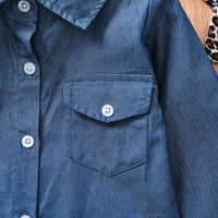 Load image into Gallery viewer, 3 Pieces Set Baby Kid Girls Leopard Print Skirts Solid Color Tops And Bow Headwear Wholesale 220705214
