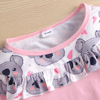 Load image into Gallery viewer, 2 Pieces Set Baby Kid Girls Cartoon Print Tops And Shorts Wholesale 220705232
