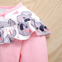 Load image into Gallery viewer, 2 Pieces Set Baby Kid Girls Cartoon Print Tops And Shorts Wholesale 220705232
