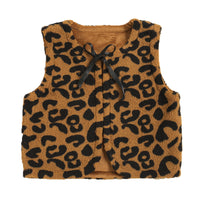 Load image into Gallery viewer, Baby Kid Unisex Leopard print Checked Vests Waistcoats Wholesale 220705261

