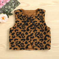 Load image into Gallery viewer, Baby Kid Unisex Leopard print Checked Vests Waistcoats Wholesale 220705261
