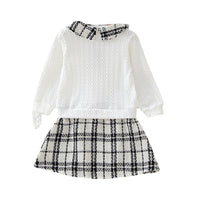 Load image into Gallery viewer, Baby Kid Girls Color-blocking Checked Dresses Wholesale 220705268
