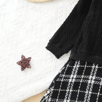 Load image into Gallery viewer, Baby Kid Girls Color-blocking Checked Dresses Wholesale 220705268
