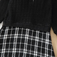 Load image into Gallery viewer, Baby Kid Girls Color-blocking Checked Dresses Wholesale 220705268
