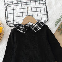 Load image into Gallery viewer, Baby Kid Girls Color-blocking Checked Dresses Wholesale 220705268
