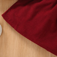 Load image into Gallery viewer, 2 Pieces Set Baby Kid Girls Solid Color Muslin&amp;Ribbed Tops Flower And Embroidered Dresses Wholesale 220705271
