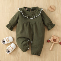 Load image into Gallery viewer, Baby Girls Solid Color Jumpsuits Wholesale 220705283

