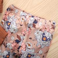Load image into Gallery viewer, 2 Pieces Set Baby Kid Girls Lace Print Tops And Flower Pants Wholesale 220705308
