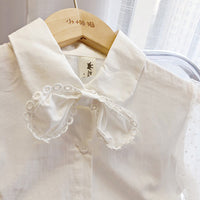 Load image into Gallery viewer, 2 Pieces Set Baby Kid Girls Bow Lace Tops And Embroidered Skirts Wholesale 220707125
