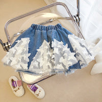 Load image into Gallery viewer, 2 Pieces Set Baby Kid Girls Bow Lace Tops And Embroidered Skirts Wholesale 220707125
