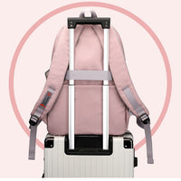 Load image into Gallery viewer, Girls Striped Letters Accessories School Bags Wholesale 220707127
