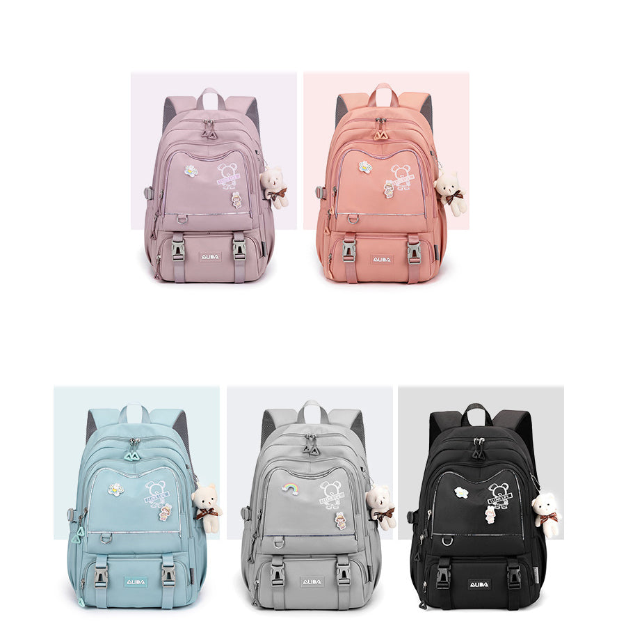 Girls Solid Color Cartoon Accessories School Bags Wholesale 220707404