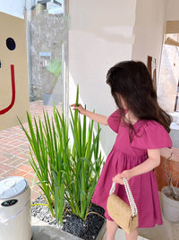 Load image into Gallery viewer, Baby Kid Girls Solid Color Bow Dresses Wholesale 220707511
