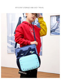 Load image into Gallery viewer, Unisex Letters Color-blocking Dinosaur Accessories School Bags Wholesale 220707532

