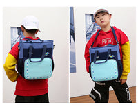 Load image into Gallery viewer, Unisex Letters Color-blocking Dinosaur Accessories School Bags Wholesale 220707532
