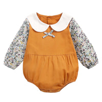 Load image into Gallery viewer, Baby Girls Flower Print Rompers Wholesale 220711135
