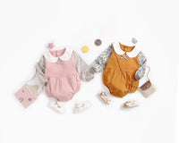 Load image into Gallery viewer, Baby Girls Flower Print Rompers Wholesale 220711135
