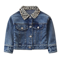 Load image into Gallery viewer, Baby Kid Girls Color-blocking Leopard print Jackets Outwears Wholesale 220711146

