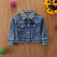 Load image into Gallery viewer, Baby Kid Girls Color-blocking Leopard print Jackets Outwears Wholesale 220711146
