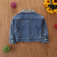 Load image into Gallery viewer, Baby Kid Girls Color-blocking Leopard print Jackets Outwears Wholesale 220711146

