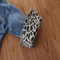 Load image into Gallery viewer, Baby Kid Girls Color-blocking Leopard print Jackets Outwears Wholesale 220711146
