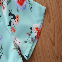 Load image into Gallery viewer, 2 Pieces Set Baby Kid Girls Flower Print Blazers And Shorts Wholesale 220711161
