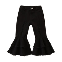 Load image into Gallery viewer, Baby Kid Girls Solid Color Leopard print Tie Dye Ripped Pants Wholesale 220711193
