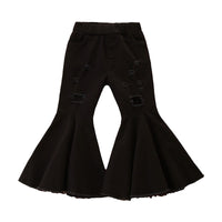 Load image into Gallery viewer, Baby Kid Girls Solid Color Leopard print Tie Dye Ripped Pants Wholesale 220711193
