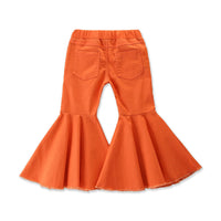 Load image into Gallery viewer, Baby Kid Girls Solid Color Leopard print Tie Dye Ripped Pants Wholesale 220711193
