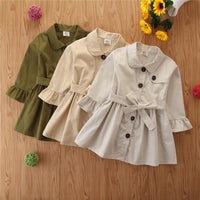 Load image into Gallery viewer, Kid Girls Solid Color Coats Wholesale 220711195
