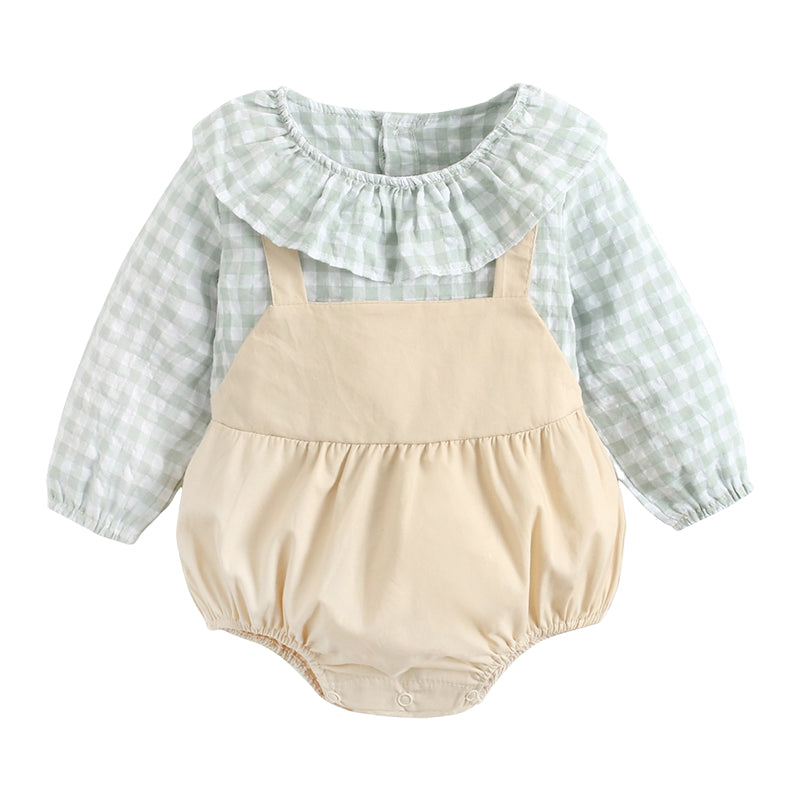 Baby Kid Unisex Checked Rompers Wholesale 220711199