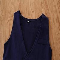 Load image into Gallery viewer, 3 Pieces Set Kid Boys Birthday Party Bow Shirts Solid Color Vests Waistcoats And Pants Wholesale 22071121
