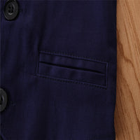 Load image into Gallery viewer, 3 Pieces Set Kid Boys Birthday Party Bow Shirts Solid Color Vests Waistcoats And Pants Wholesale 22071121
